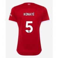 Camisa de Futebol Liverpool Ibrahima Konate #5 Equipamento Principal Mulheres 2023-24 Manga Curta